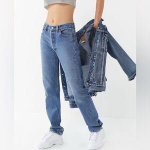 Levi’s 505 Jeans Regular Fit Straight Leg Stretch Faded Wash Sz 4